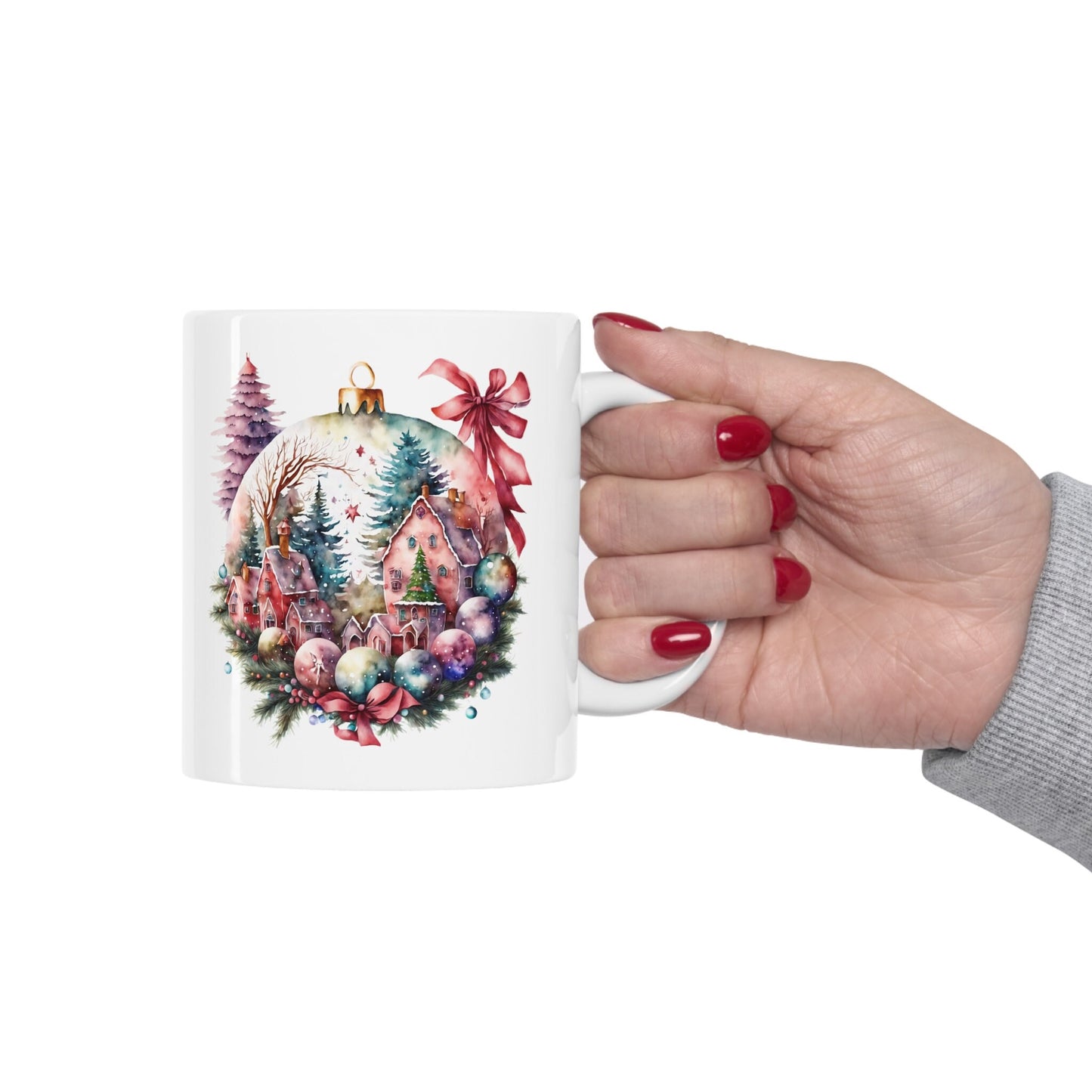 The Christmas Ornament Village Mug Makes the Perfect Gift for Friends, Family, Coworkers or yourself.  Check Out My Shop for even more Great Designs.
www.scorpiontees.etsy.com