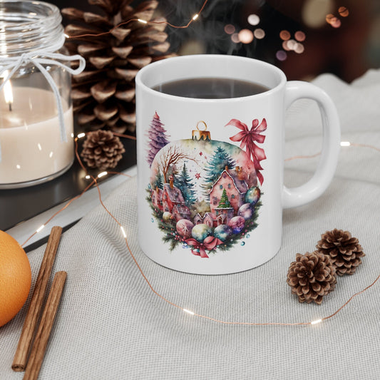 The Christmas Ornament Village Mug Makes the Perfect Gift for Friends, Family, Coworkers or yourself.  Check Out My Shop for even more Great Designs.
www.scorpiontees.etsy.com