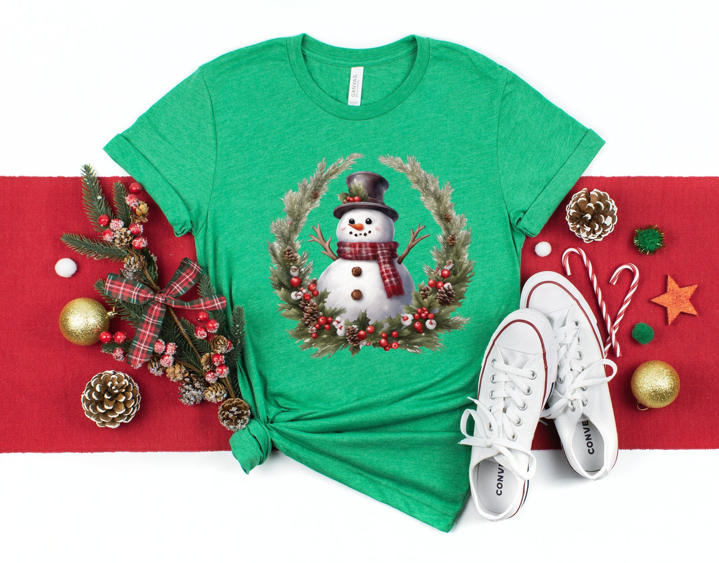 Snowman Reef Christmas T-Shirt, Perfect Holiday Cheer Tee, Gift Shirt for Christmas Spirit, Cute Xmas Shirt for Family and friends