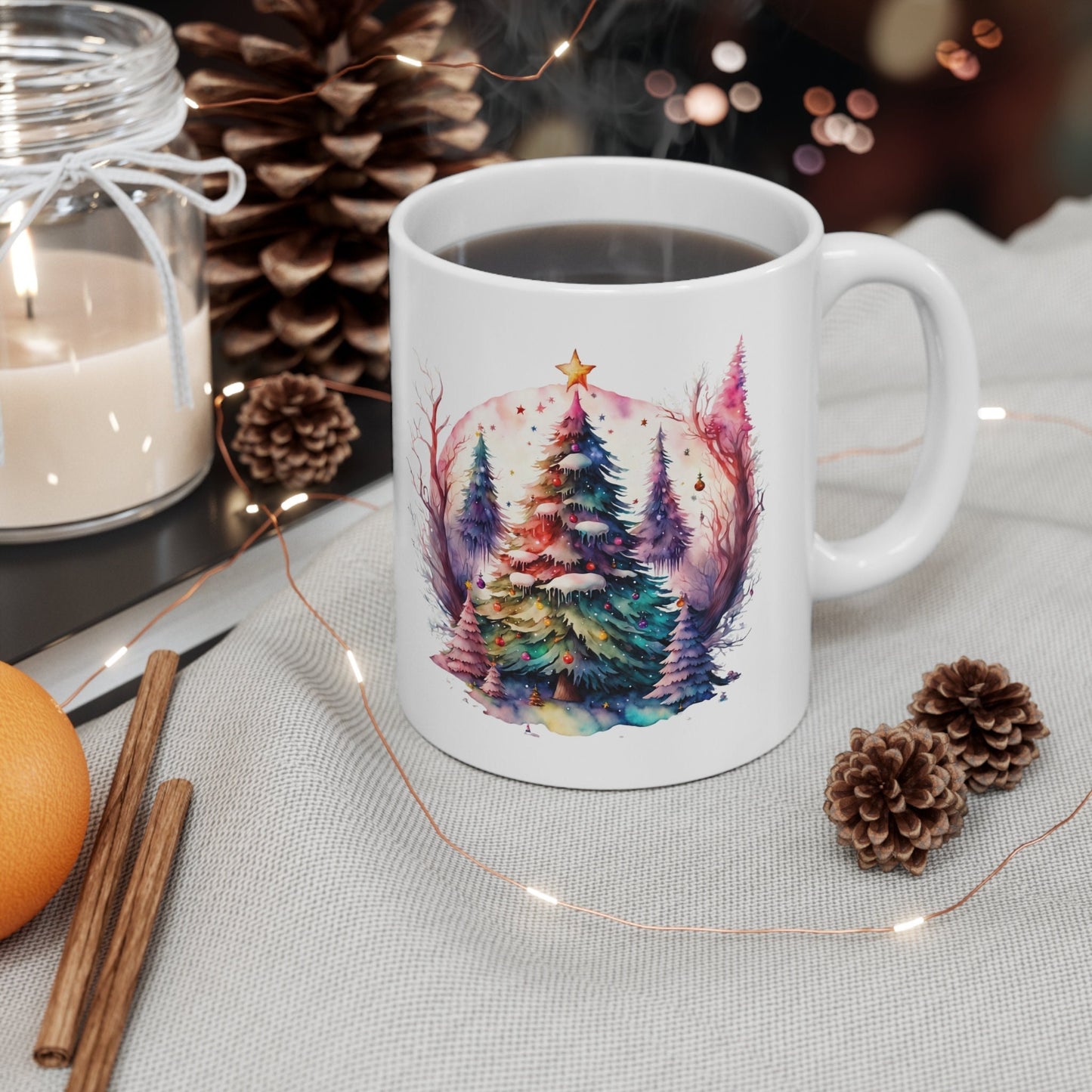 The Christmas Tree Scenery Mug Makes the Perfect Gift for Friends, Family, Coworkers or yourself.  Check Out My Shop for even more Great Designs.
www.scorpiontees.etsy.com