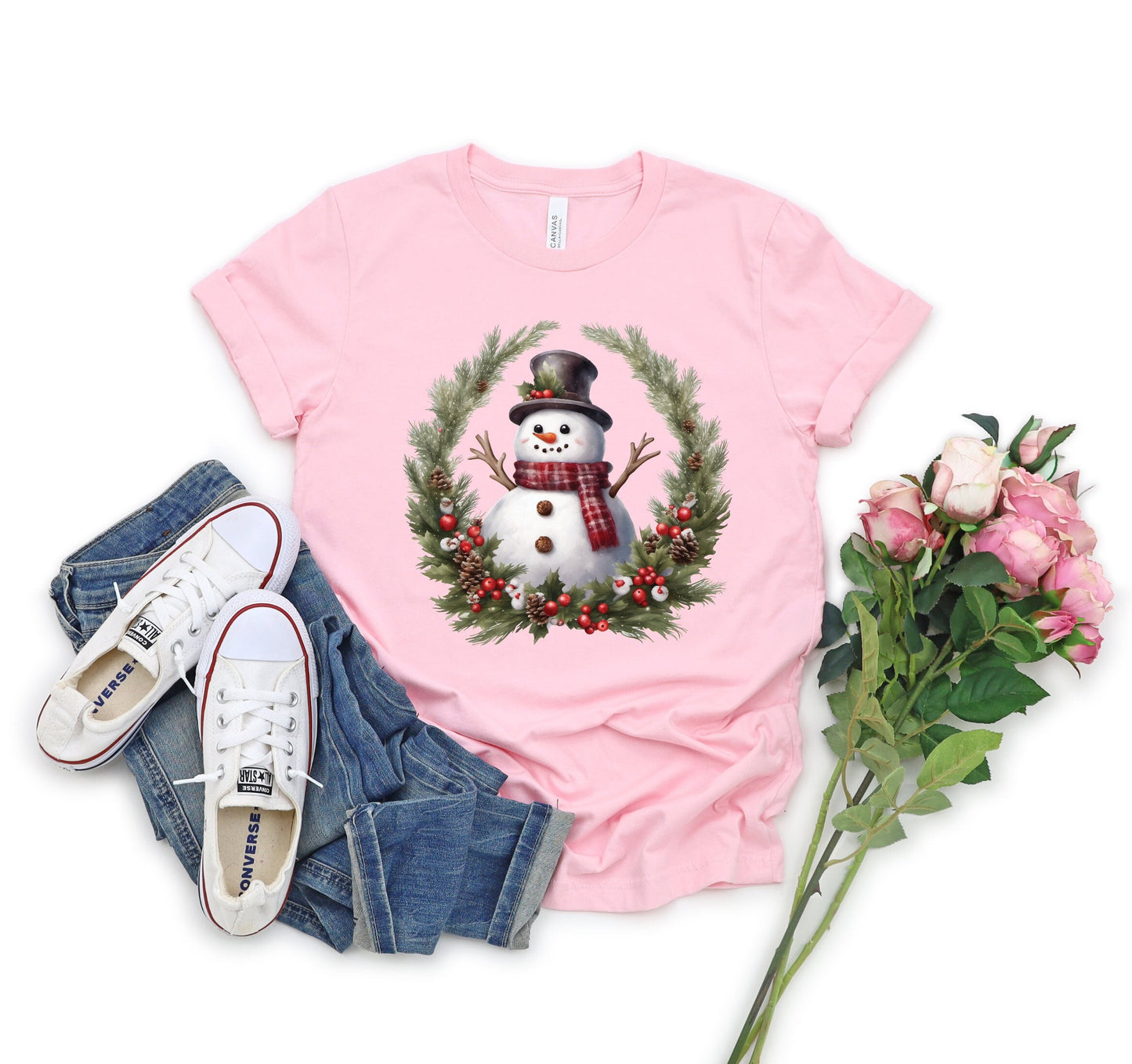 Snowman Reef Christmas T-Shirt, Perfect Holiday Cheer Tee, Gift Shirt for Christmas Spirit, Cute Xmas Shirt for Family and friends