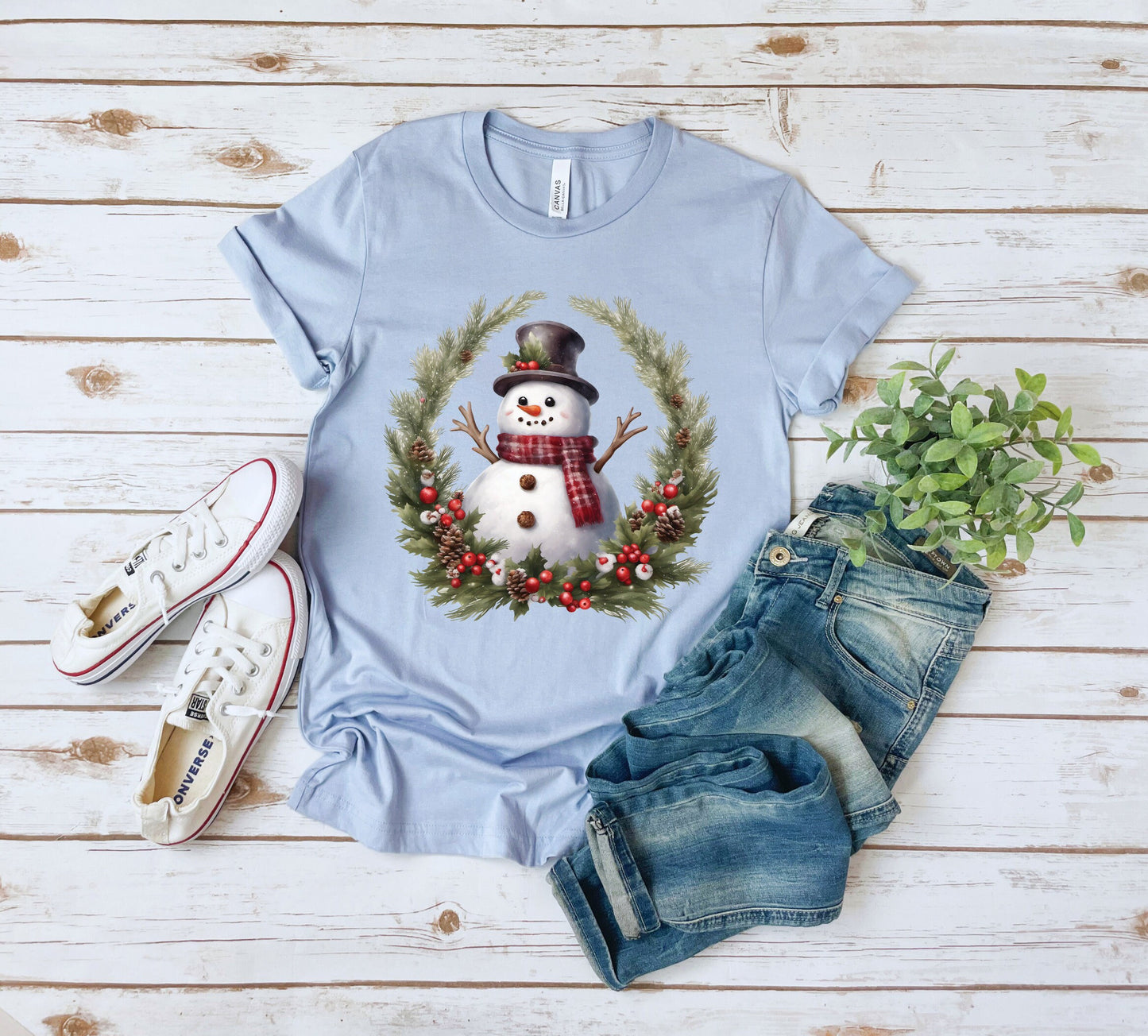 Snowman Reef Christmas T-Shirt, Perfect Holiday Cheer Tee, Gift Shirt for Christmas Spirit, Cute Xmas Shirt for Family and friends