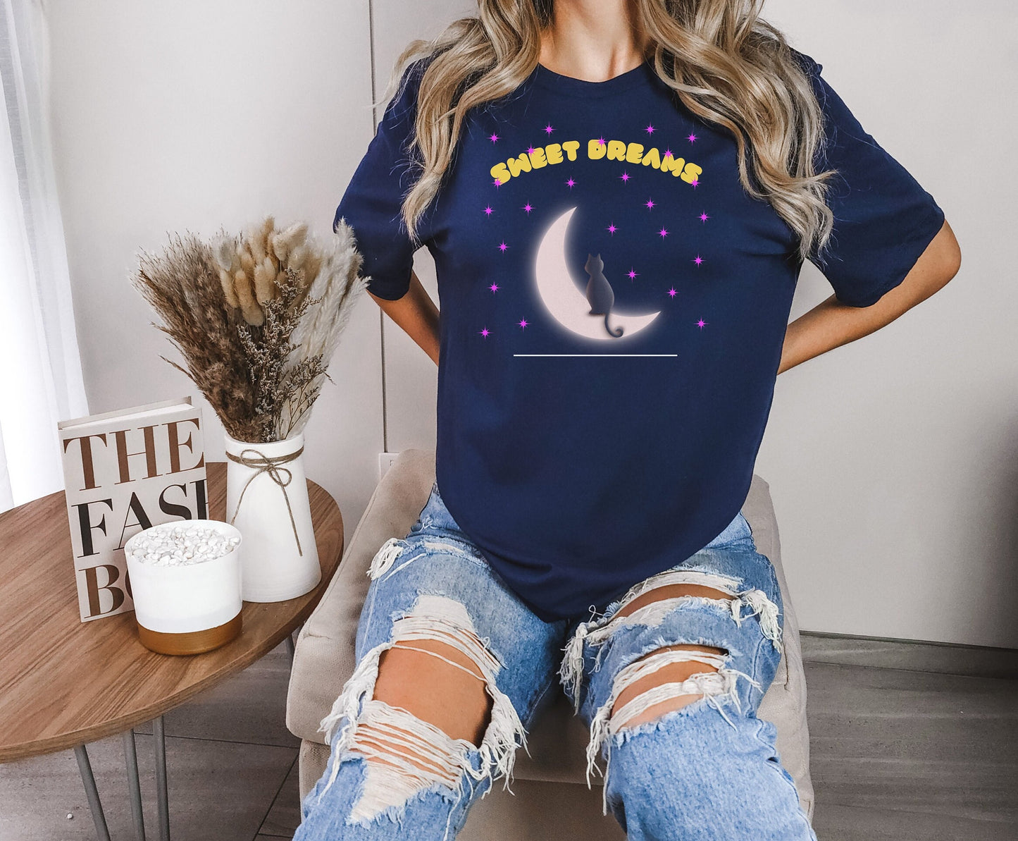 Cat Moon shirt, Cat Star shirt, Cat shirt, Sweet Dreams cat shirt, Cat moon star shirt, Cat Gift shirt, Cat Night Shirt, Cat Sleep shirt