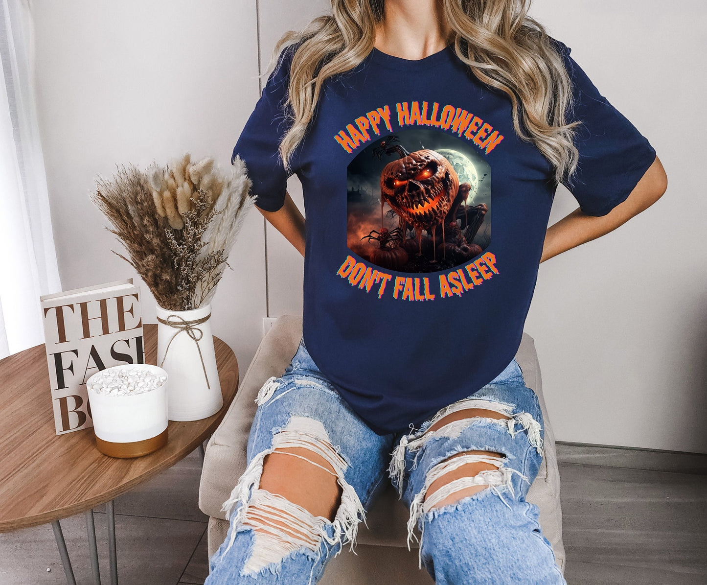 Scary Halloween Pumpkin shirt, Mens Womens Evil Halloween Tee, Horror Halloween T Shirt, Creepy Halloween Pumpkin Shirt, Dark Pumpkin shirt