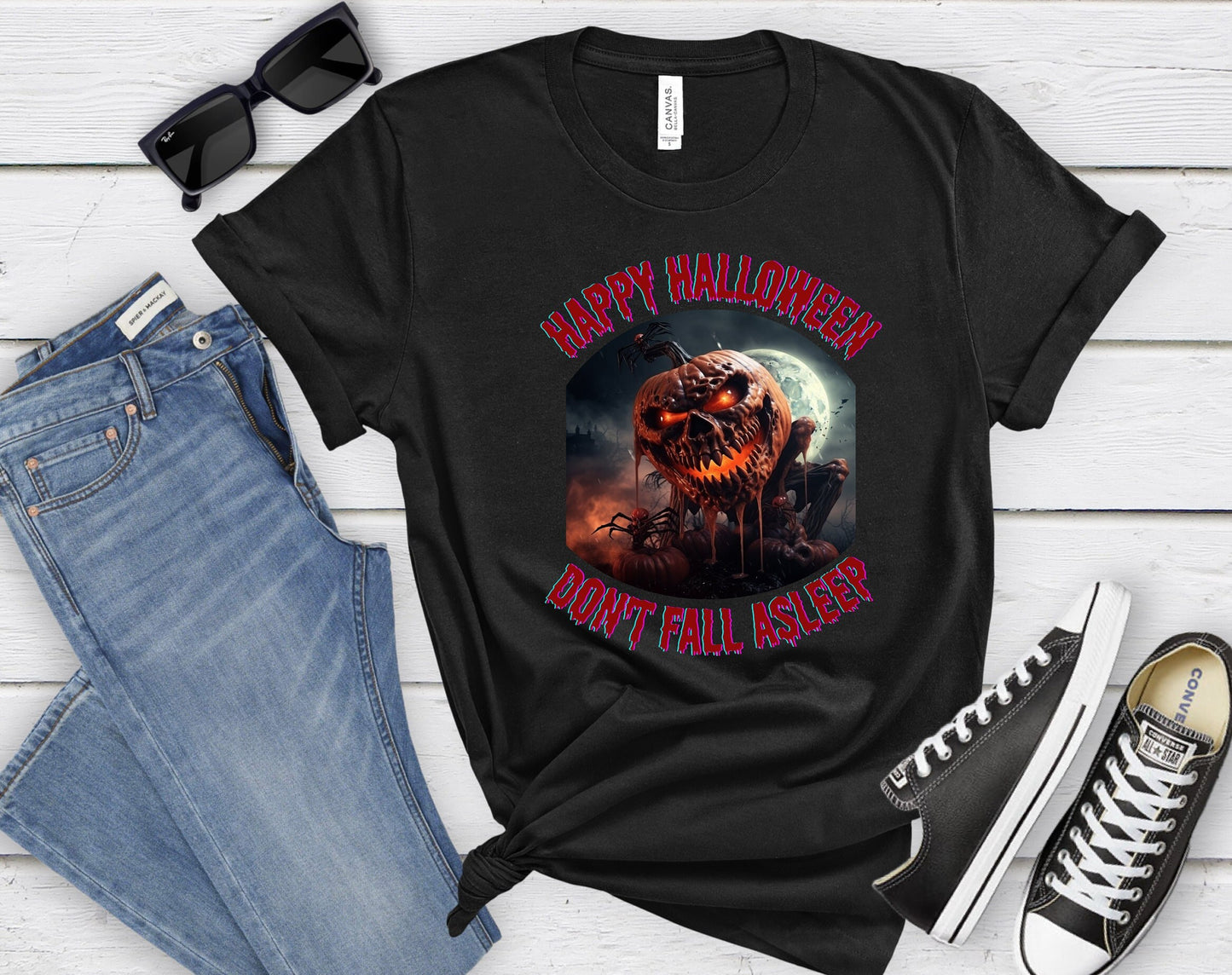 Scary Halloween Pumpkin shirt, Mens Womens Evil Halloween Tee, Horror Halloween T Shirt, Creepy Halloween Pumpkin Shirt, Dark Pumpkin shirt