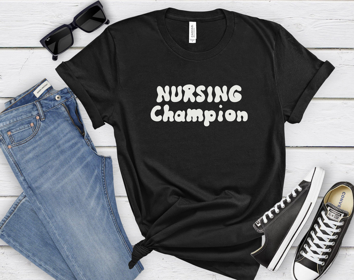 Nursing Champion Shirt, I love nurses shirt, Awesome gift shirt for nurses, gift shirt for a special nurse, Thank you gift shirt for nurses