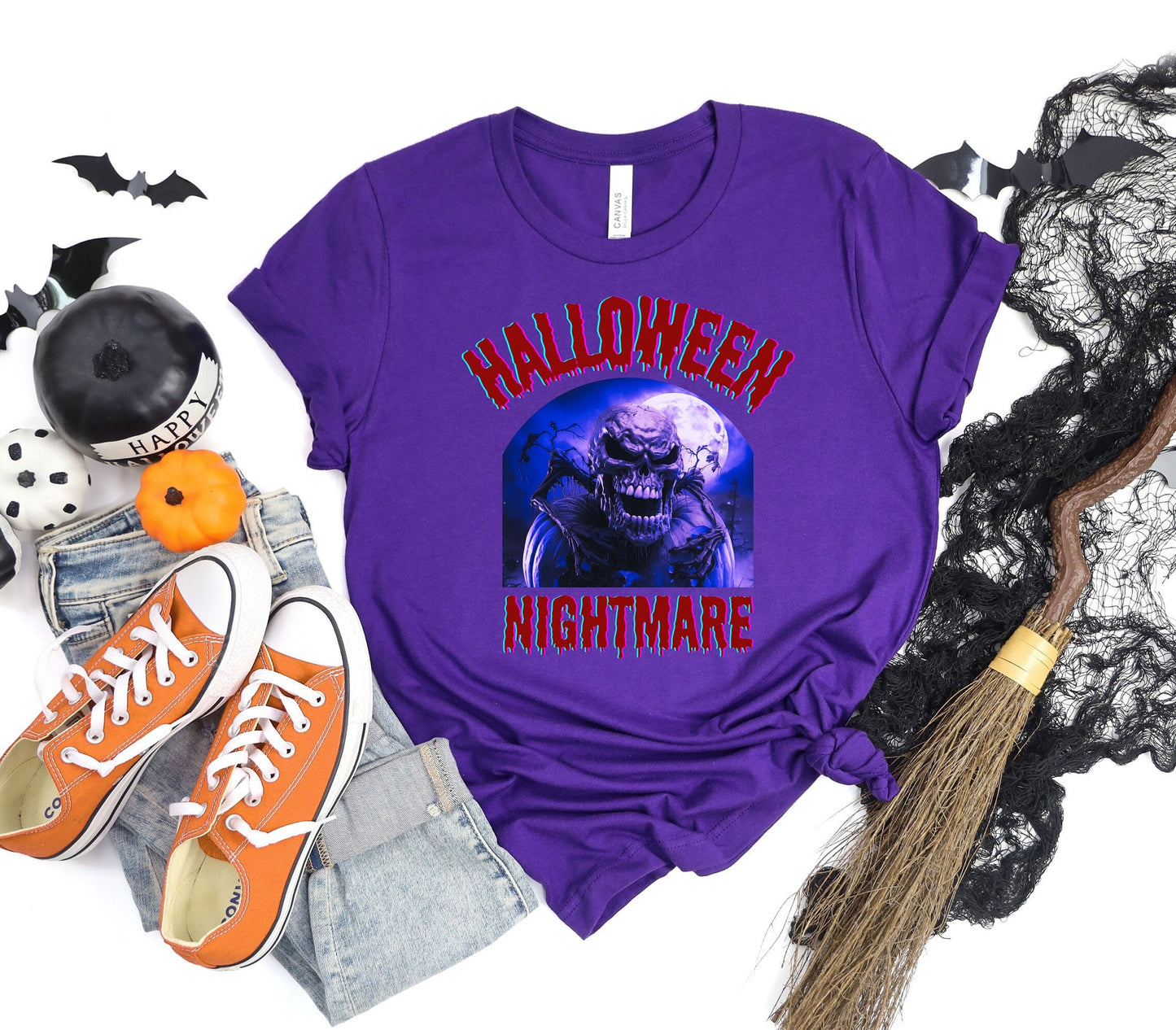 Scary Halloween Pumpkin shirt, Mens Womens Evil Halloween Tee, Horror Halloween T Shirt, Creepy Halloween Pumpkin Shirt, Dark Pumpkin shirt