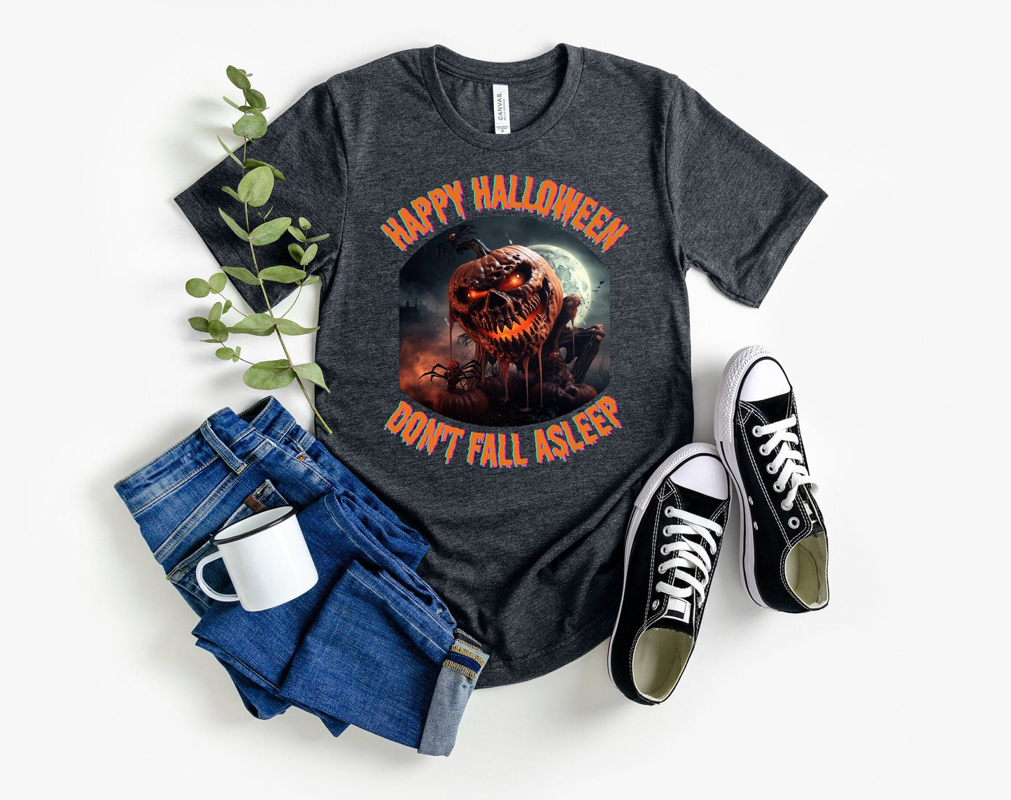 Scary Halloween Pumpkin shirt, Mens Womens Evil Halloween Tee, Horror Halloween T Shirt, Creepy Halloween Pumpkin Shirt, Dark Pumpkin shirt