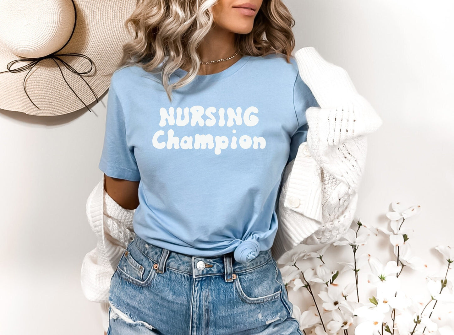 Nursing Champion Shirt, I love nurses shirt, Awesome gift shirt for nurses, gift shirt for a special nurse, Thank you gift shirt for nurses