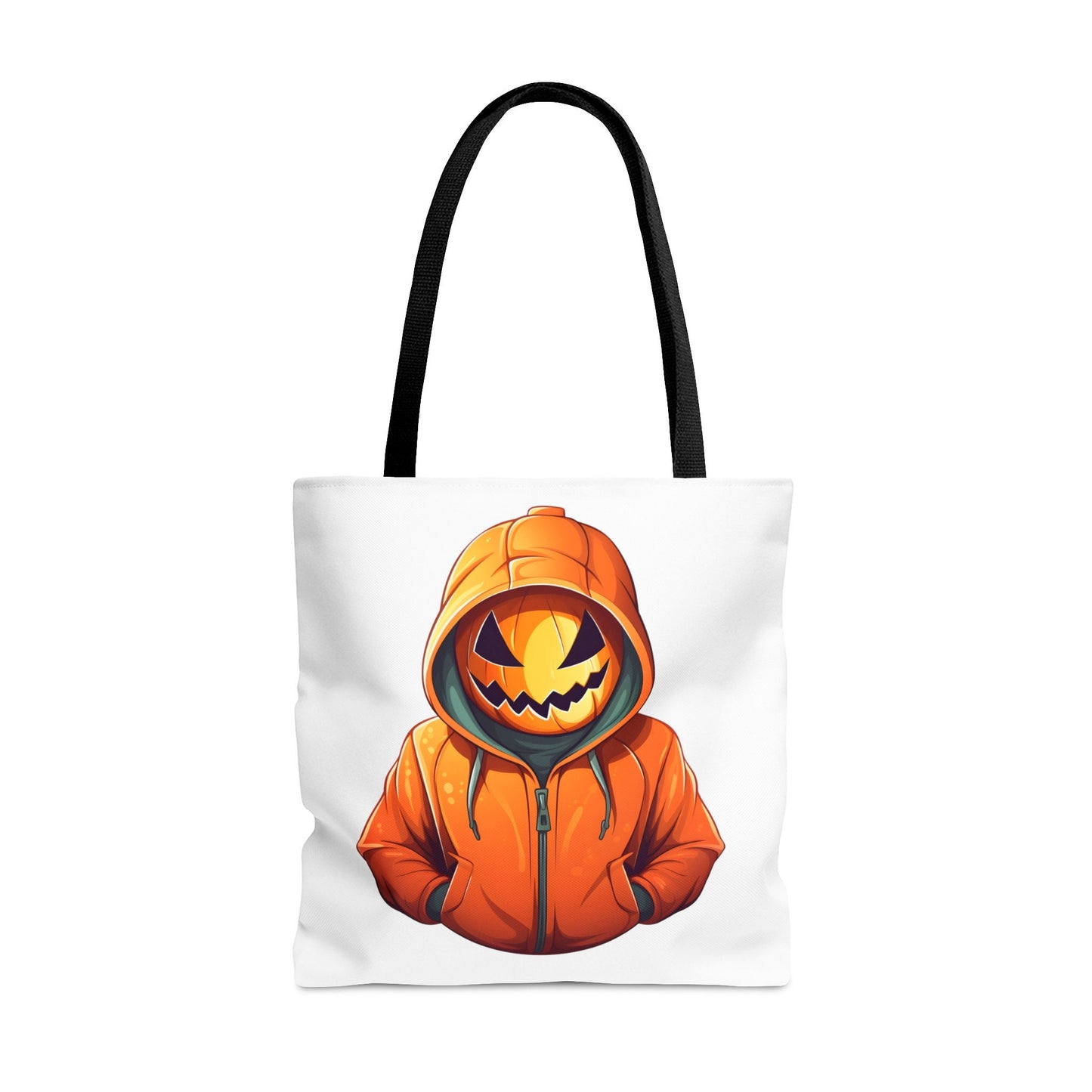 Cool Tote Bag Pumpkin with hoodie, Pumpkin Tote bag for any Occassion, Cute Pumpkin Tote bag for Halloween,  Mens, Womens, Kids Tote bag
