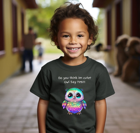 Kids Owl shirt, cute owl t - shirt, Owl lovers shirt, Owl Shirt For Kids, Owl shirt, Rainbow Owl shirt, adorable owl shirt, Kids gift shirt