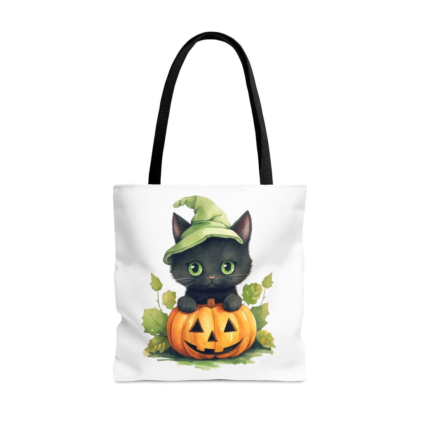 Adorable Tote bag with cute Cat, Cat Tote bag for any Occassion, Cute Cat Tote bag perfect for Halloween,  Mens, Womens, Kids Tote bag