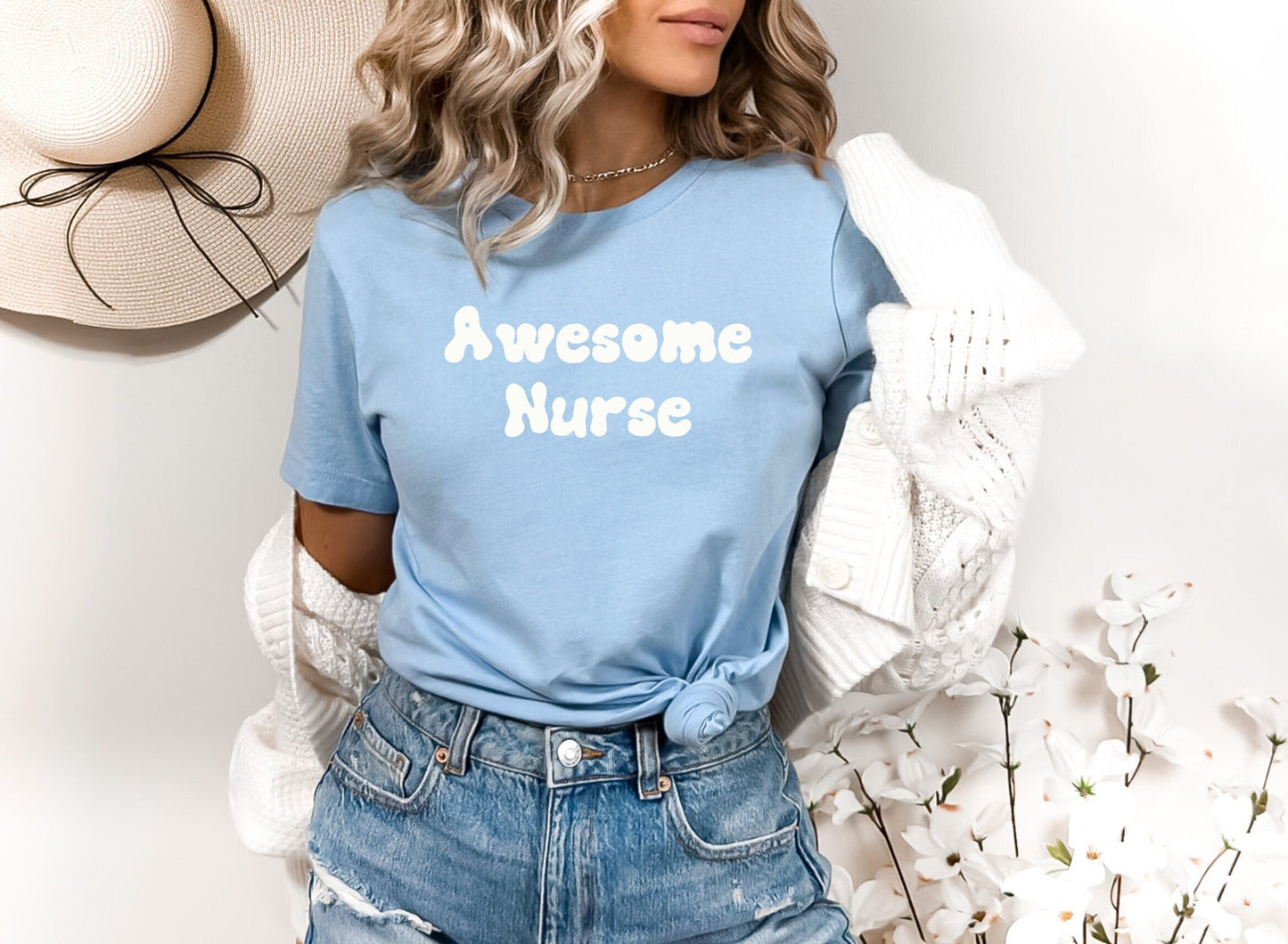 Awesome Nurse T Shirt, I love nurses shirt, Awesome gift shirt for nurses, gift shirt for a special nurse, Thank you gift shirt for nurses