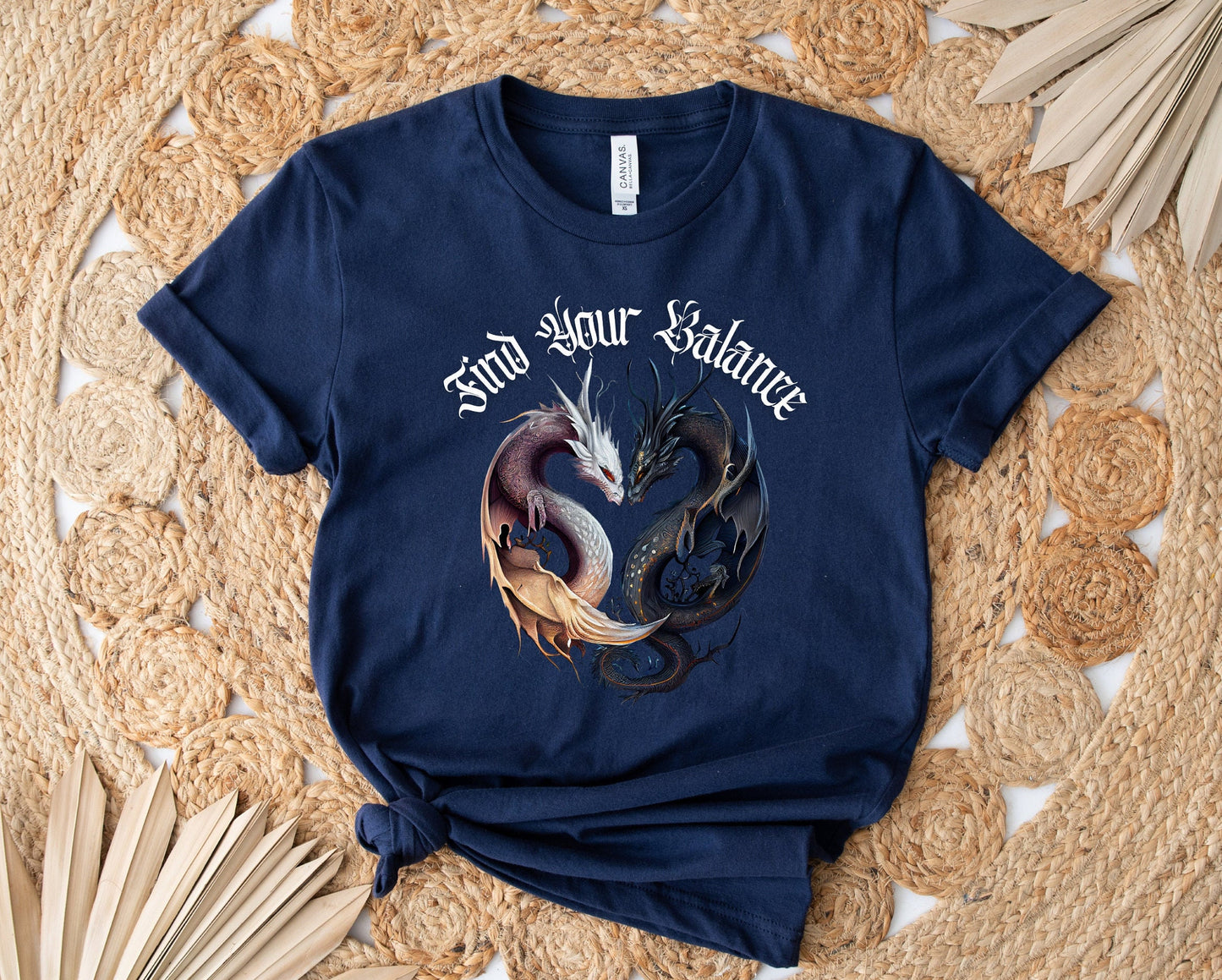 Stylish Graphic T shirt with Ying Yang Dragons.  Stylish shirt with Beautiful Design.  Motivational Message to bring inspiration.  Find your Balance with this amazing shirt.  This Shirt is as comfortable as it is awesome.
www.scorpiontees.etsy.com