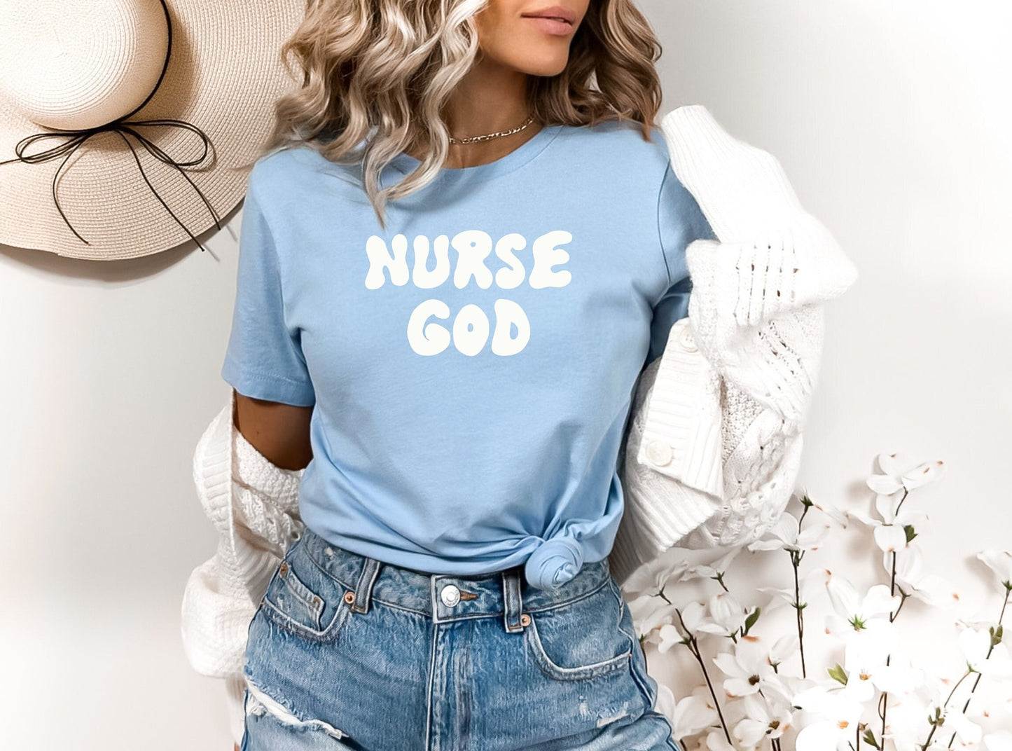 Nurse God Shirt, I love nurses shirt, Awesome gift shirt for nurses, gift shirt for a special nurse, Thank you gift shirt for nurses