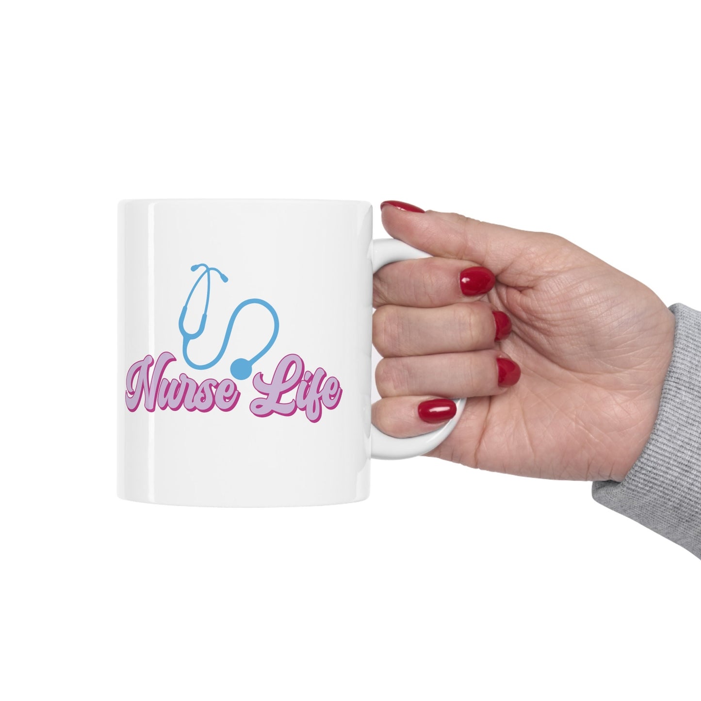 Nuse Life Scope Nursing Mug, I love nurses Mug, Awesome gift Mug for nurses, gift Mug for a special nurse, Thank you gift Mug for nurses