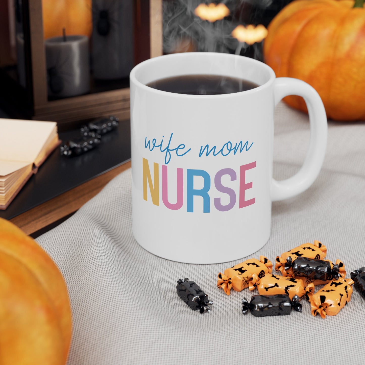 Wife Mom Nurse Nursing Mug, I love nurses Mug, Awesome gift Mug for nurses, gift Mug for a special nurse, Thank you gift Mug for nurses