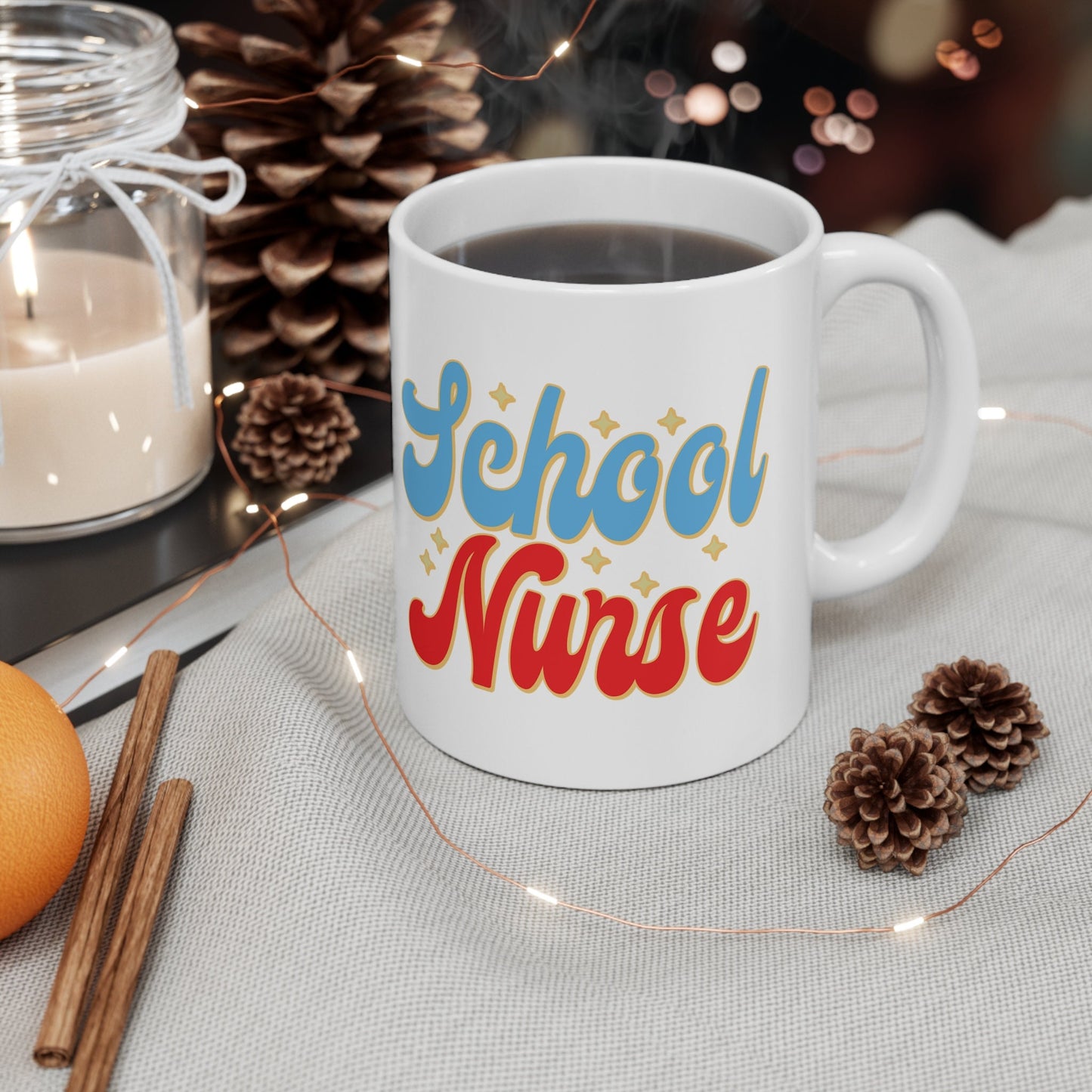 School Nurse Nursing Mug, I love nurses Mug, Awesome gift Mug for nurses, gift Mug for a special nurse, Thank you gift Mug for nurses