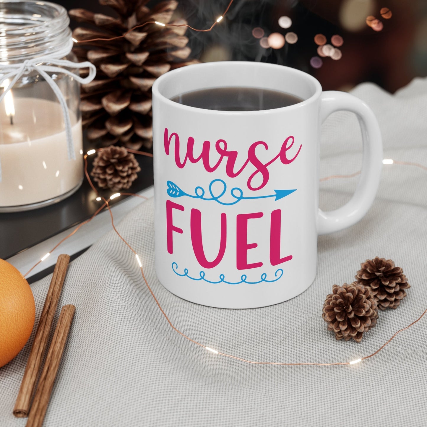 Nurse Fuel Nursing Mug, I love nurses Mug, Awesome gift Mug for nurses, gift Mug for a special nurse, Thank you gift Mug for nurses