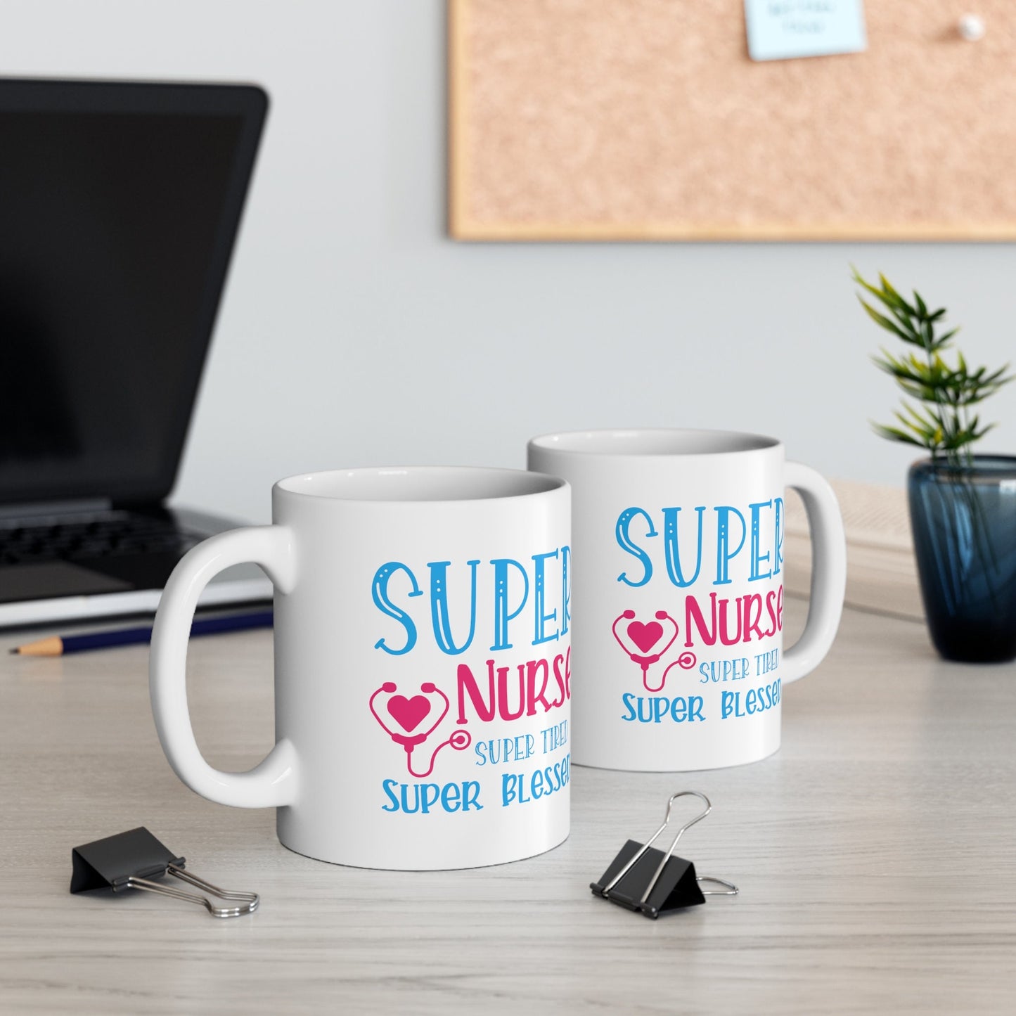 Super Nurse Blessed Nursing Mug, I love nurses Mug, Awesome gift Mug for nurses, gift Mug for a special nurse, Thank you gift Mug for nurses