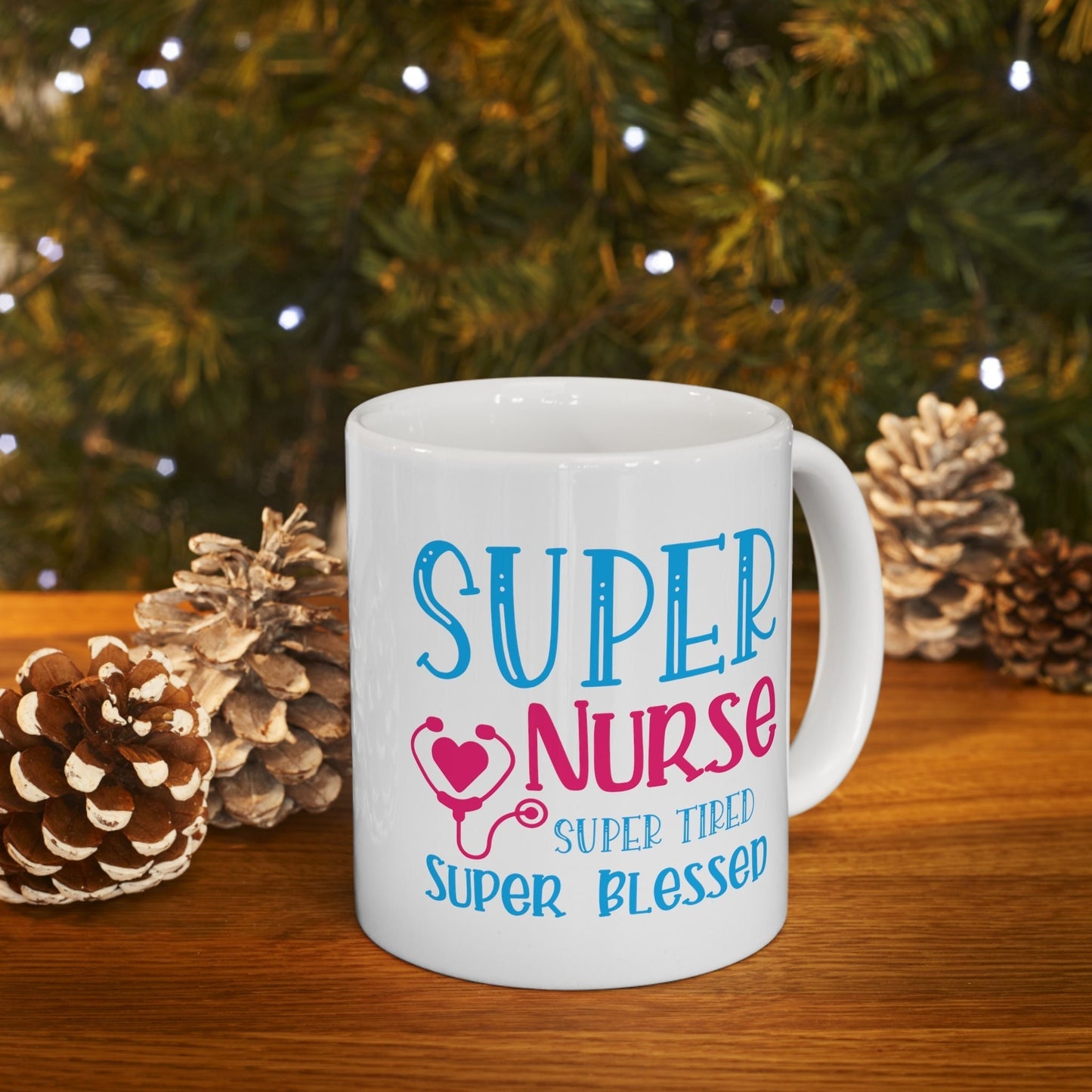 Super Nurse Blessed Nursing Mug, I love nurses Mug, Awesome gift Mug for nurses, gift Mug for a special nurse, Thank you gift Mug for nurses