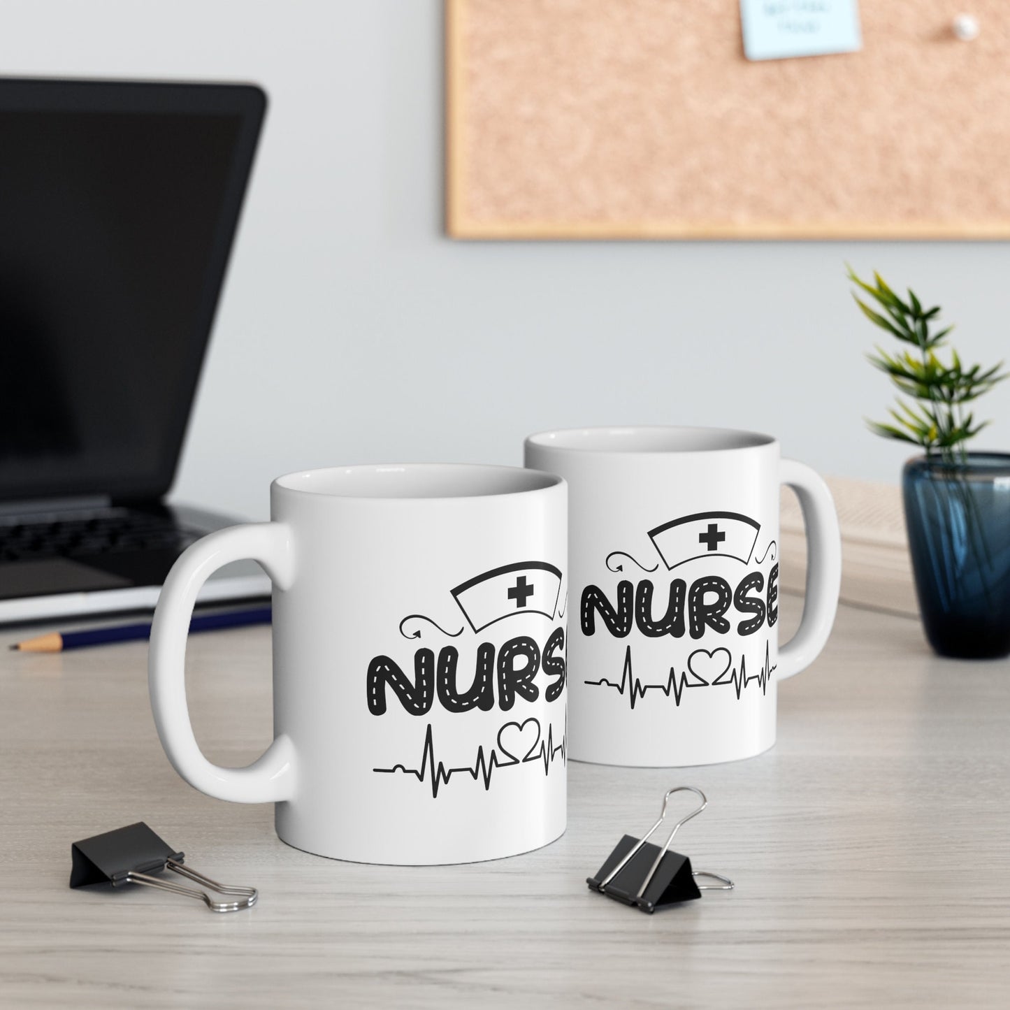 Nurse Hearth Rhythm Nursing Mug, I love nurses Mug, Awesome gift Mug for nurses, gift Mug for a special nurse, Thank you gift Mug for nurses