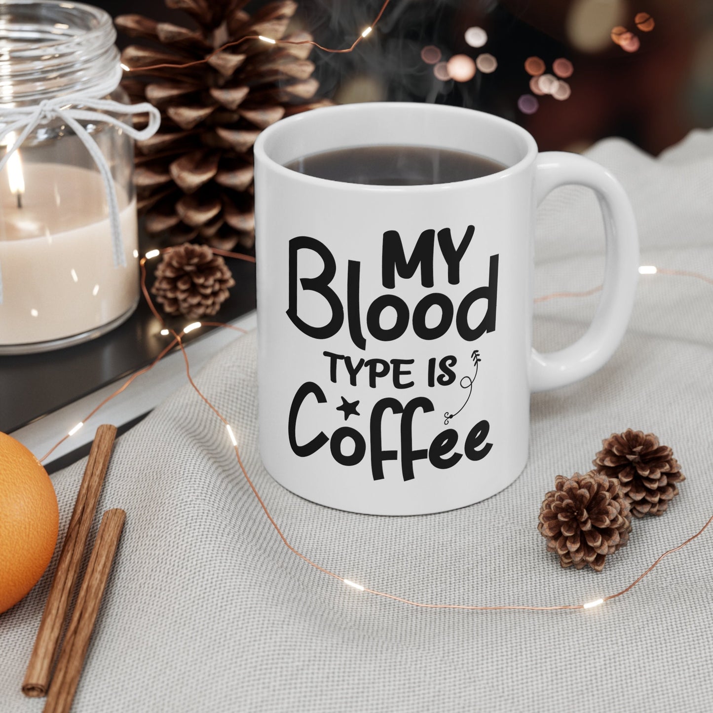 Blood Type is Coffee Nursing Mug, I love nurses Mug, Awesome gift Mug for nurses, gift Mug for a special nurse, Thank you gift Mug for nurse