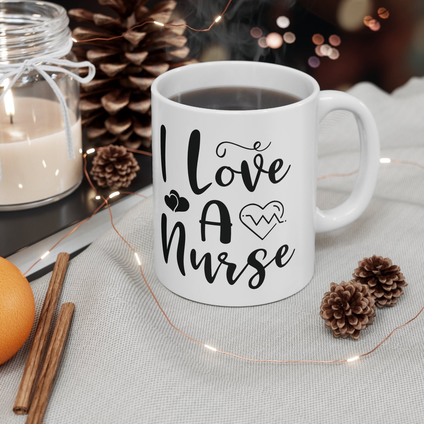 I Love A Nurse Nursing Mug, Perfect Nurses Mug, Awesome gift Mug for nurses, gift Mug for a special nurse, Thank you gift Mug for nurses