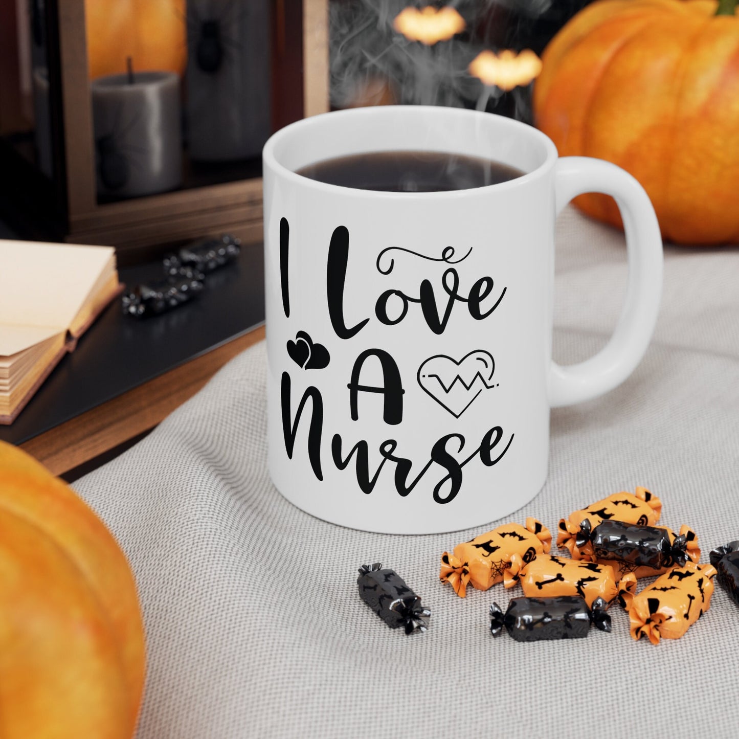 I Love A Nurse Nursing Mug, Perfect Nurses Mug, Awesome gift Mug for nurses, gift Mug for a special nurse, Thank you gift Mug for nurses