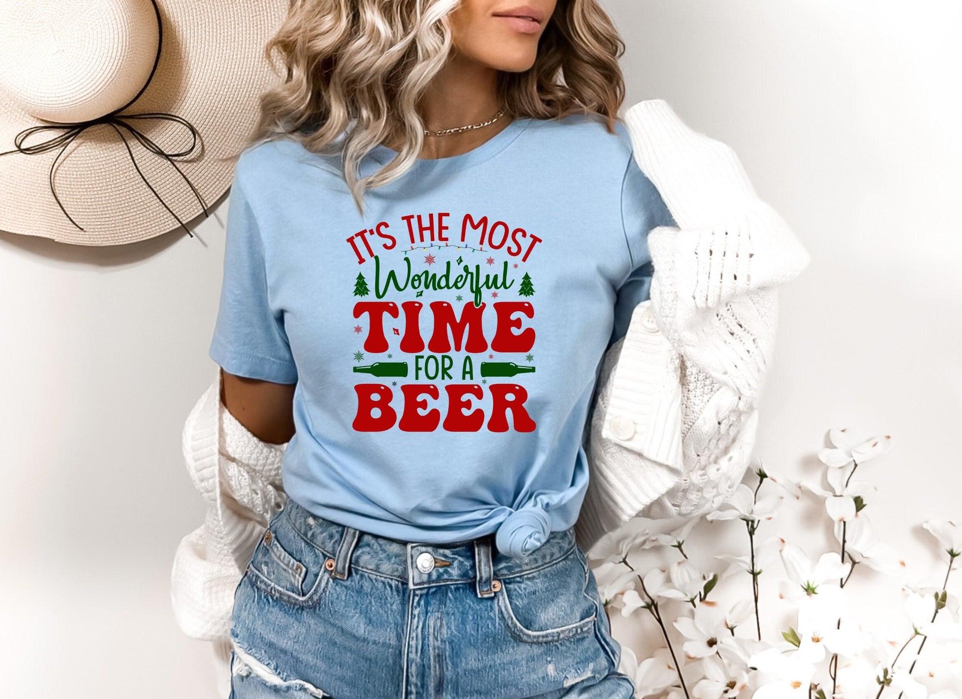 Its the Most Wonderful Time for a Beer Christmas T-Shirt Makes the Perfect Gift for Friends, Family, Coworkers or yourself.  Check Out My Shop for even more Great Designs.
www.scorpiontees.etsy.com