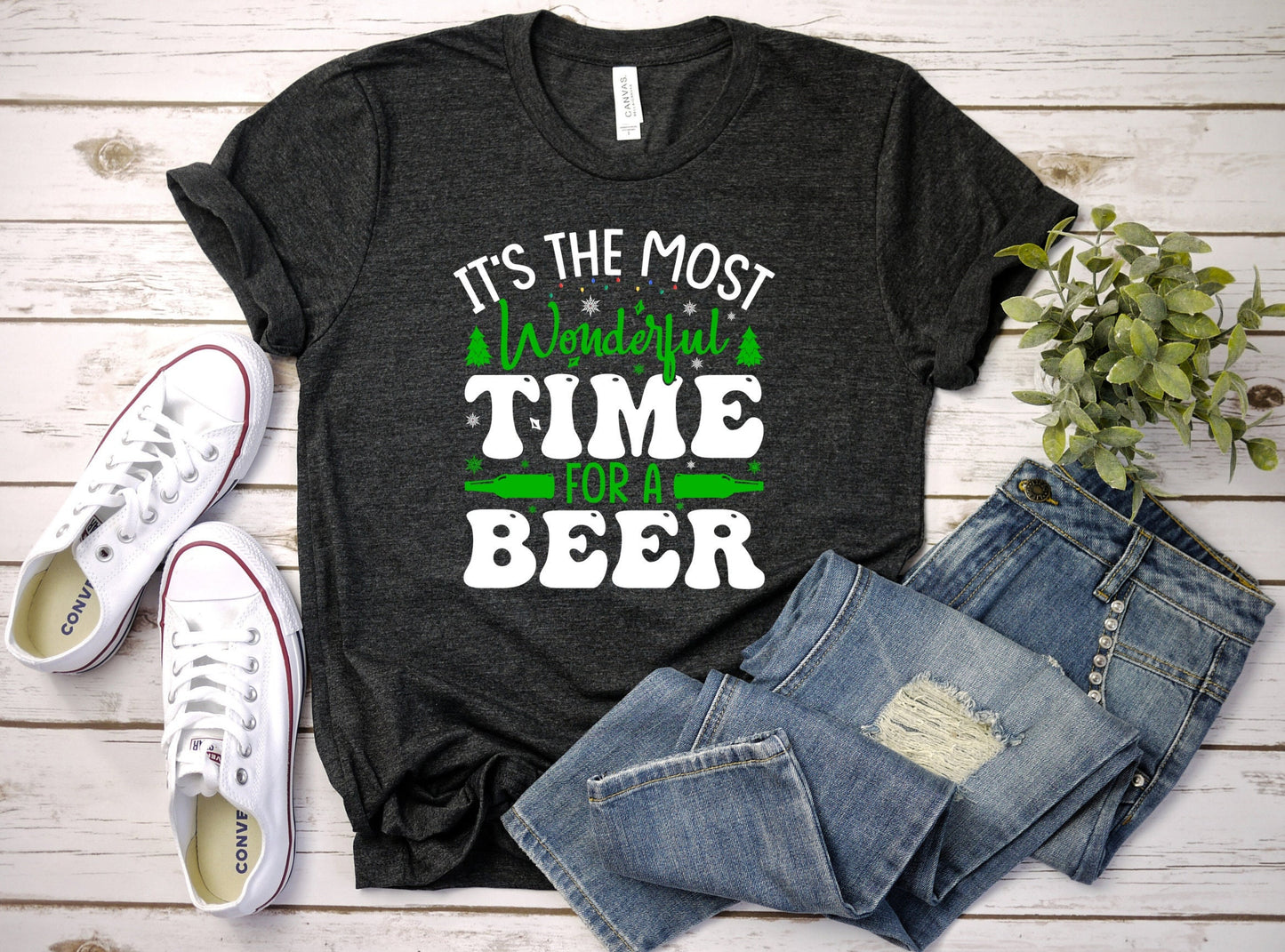 Its the Most Wonderful Time for a Beer Christmas T-Shirt Makes the Perfect Gift for Friends, Family, Coworkers or yourself.  Check Out My Shop for even more Great Designs.
www.scorpiontees.etsy.com