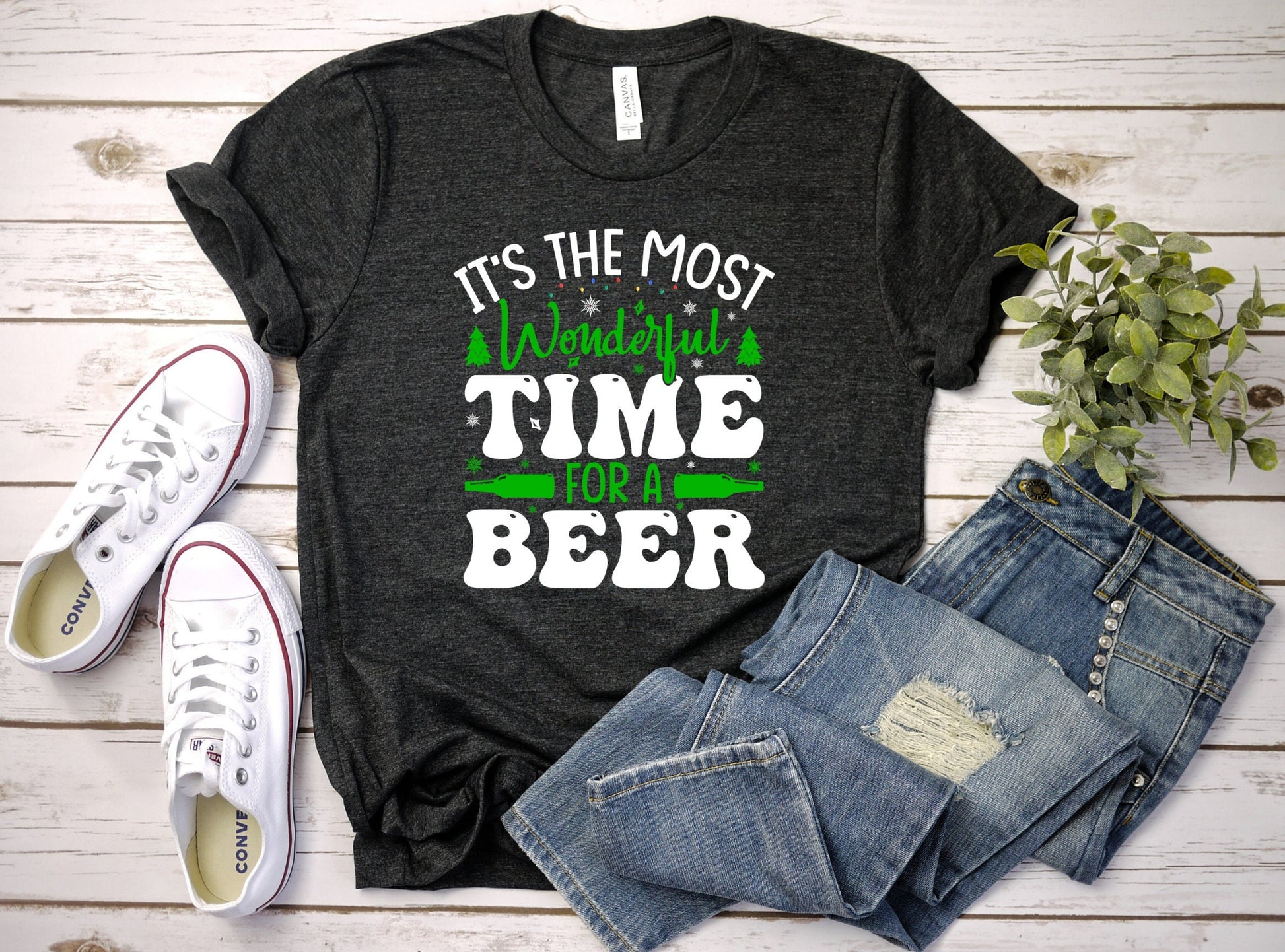 Its the Most Wonderful Time for a Beer Christmas T-Shirt Makes the Perfect Gift for Friends, Family, Coworkers or yourself.  Check Out My Shop for even more Great Designs.
www.scorpiontees.etsy.com