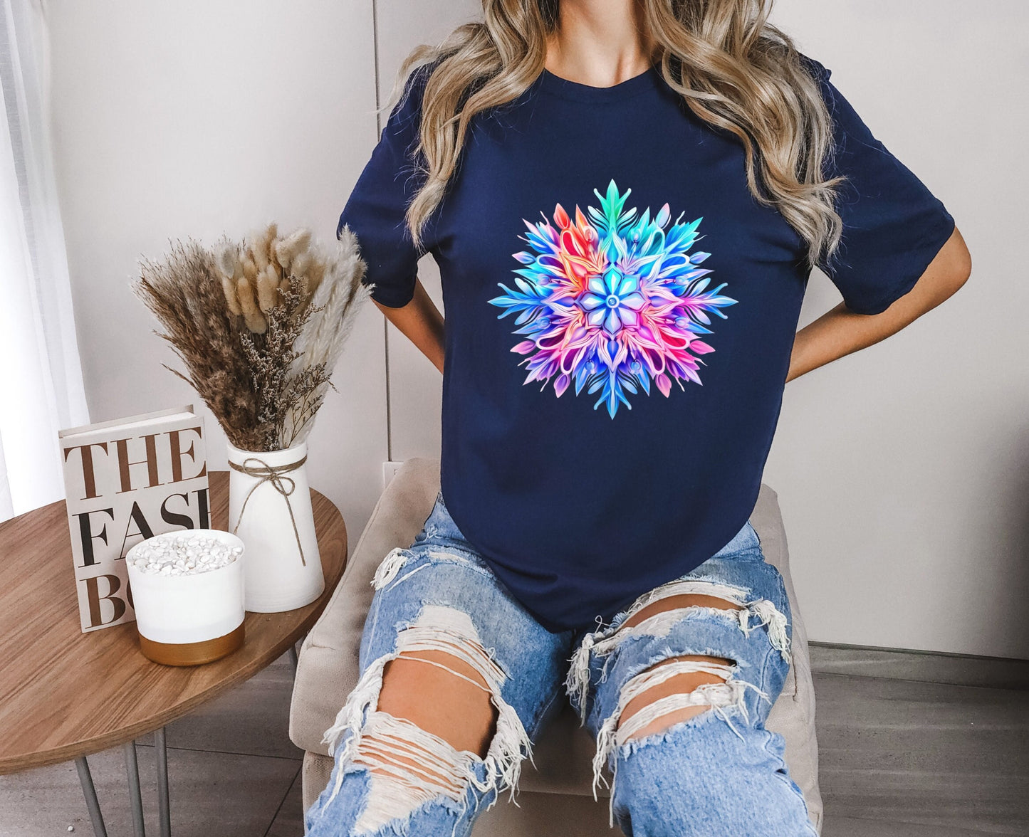 Snow Flake Christmas T-Shirt, Perfect Holiday Cheer Tee, Gift Shirt for Christmas Spirit, Cute Xmas Shirt for Family and friends