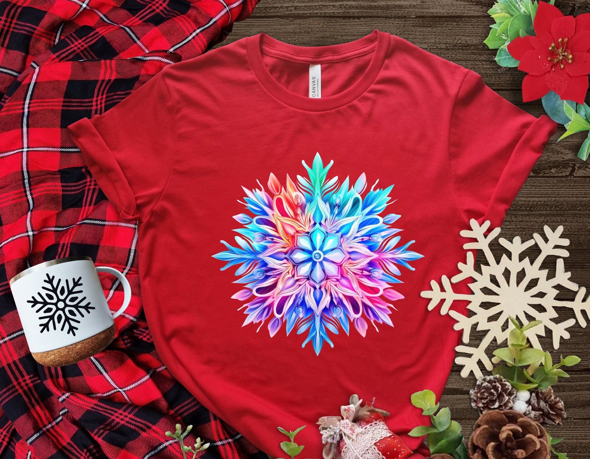 The Snow Flake Dance Christmas T-Shirt Makes the Perfect Gift for Friends, Family, Coworkers or yourself.  Check Out My Shop for even more Great Designs.
www.scorpiontees.etsy.com