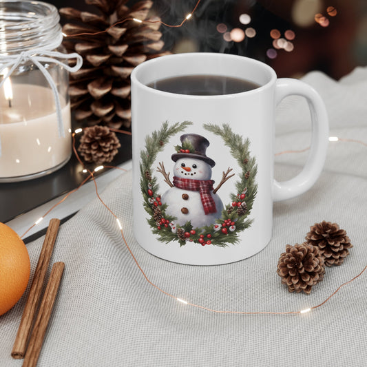 Snowman Reef Christmas Mug, Perfect Holiday Cheer Coffee Mug, Gift Mug for Christmas Spirit, Cute X-Mas mug for Family and friends