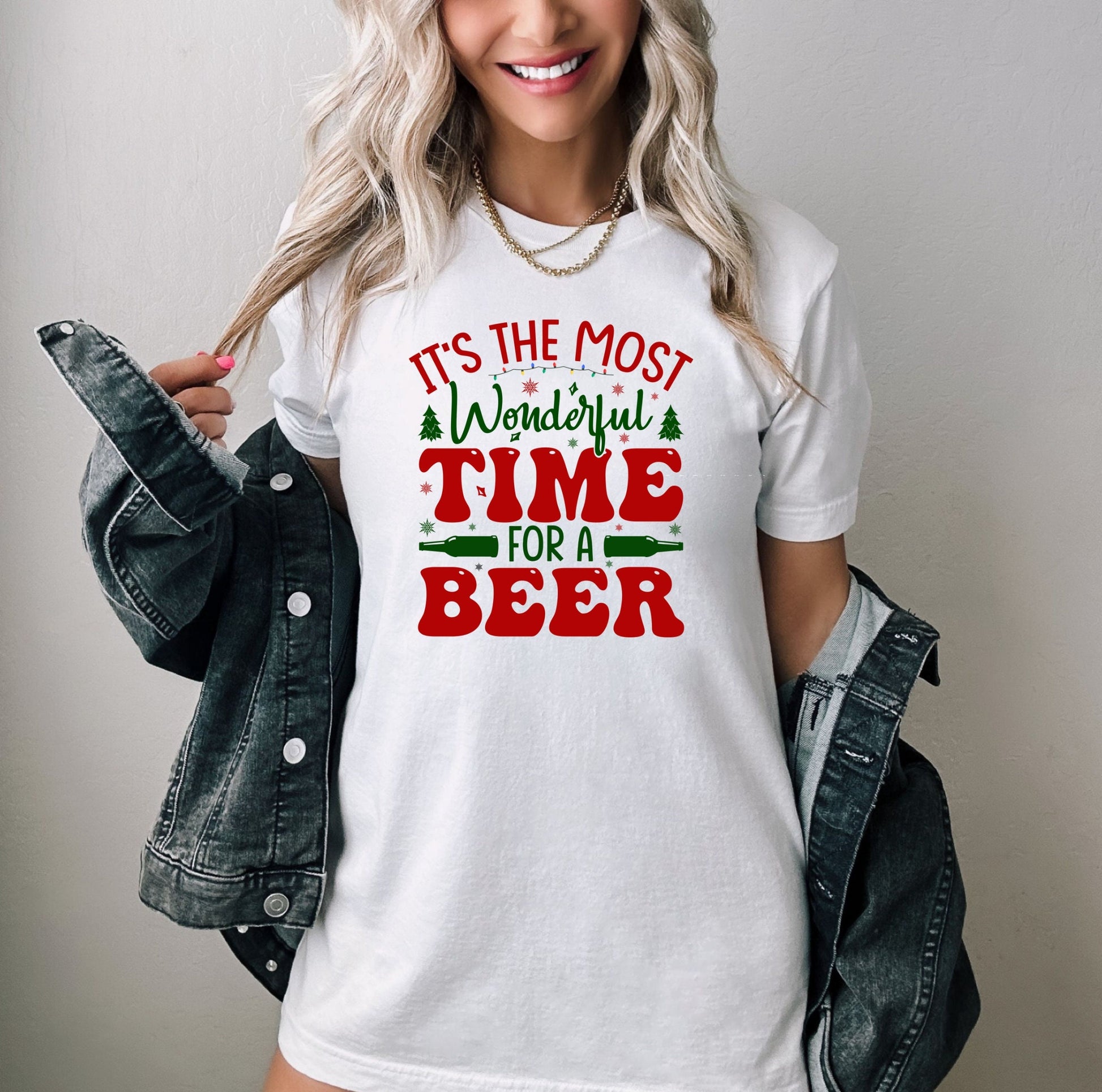 Its the Most Wonderful Time for a Beer Christmas T-Shirt Makes the Perfect Gift for Friends, Family, Coworkers or yourself.  Check Out My Shop for even more Great Designs.
www.scorpiontees.etsy.com