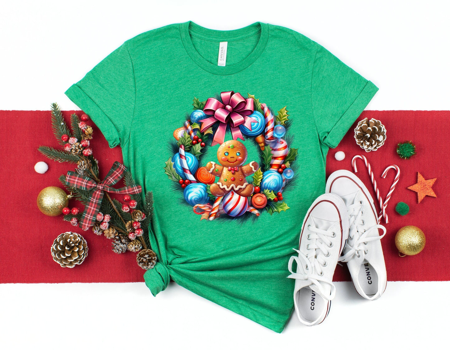 The Ginger Bread Man on a Reef  Christmas T-Shirt Makes the Perfect Gift for Friends, Family, Coworkers or yourself.  Check Out My Shop for even more Great Designs.
www.scorpiontees.etsy.com