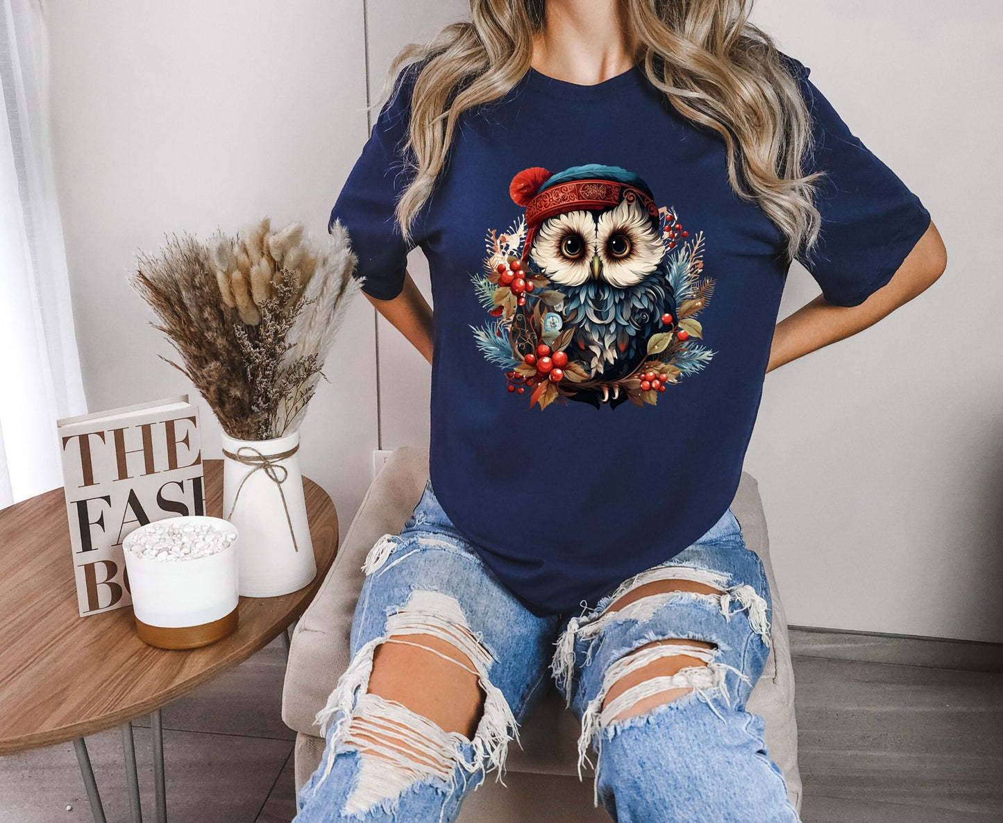 The Christmas bundled Owl Christmas T-Shirt Makes the Perfect Gift for Friends, Family, Coworkers or yourself.  Check Out My Shop for even more Great Designs.
www.scorpiontees.etsy.com