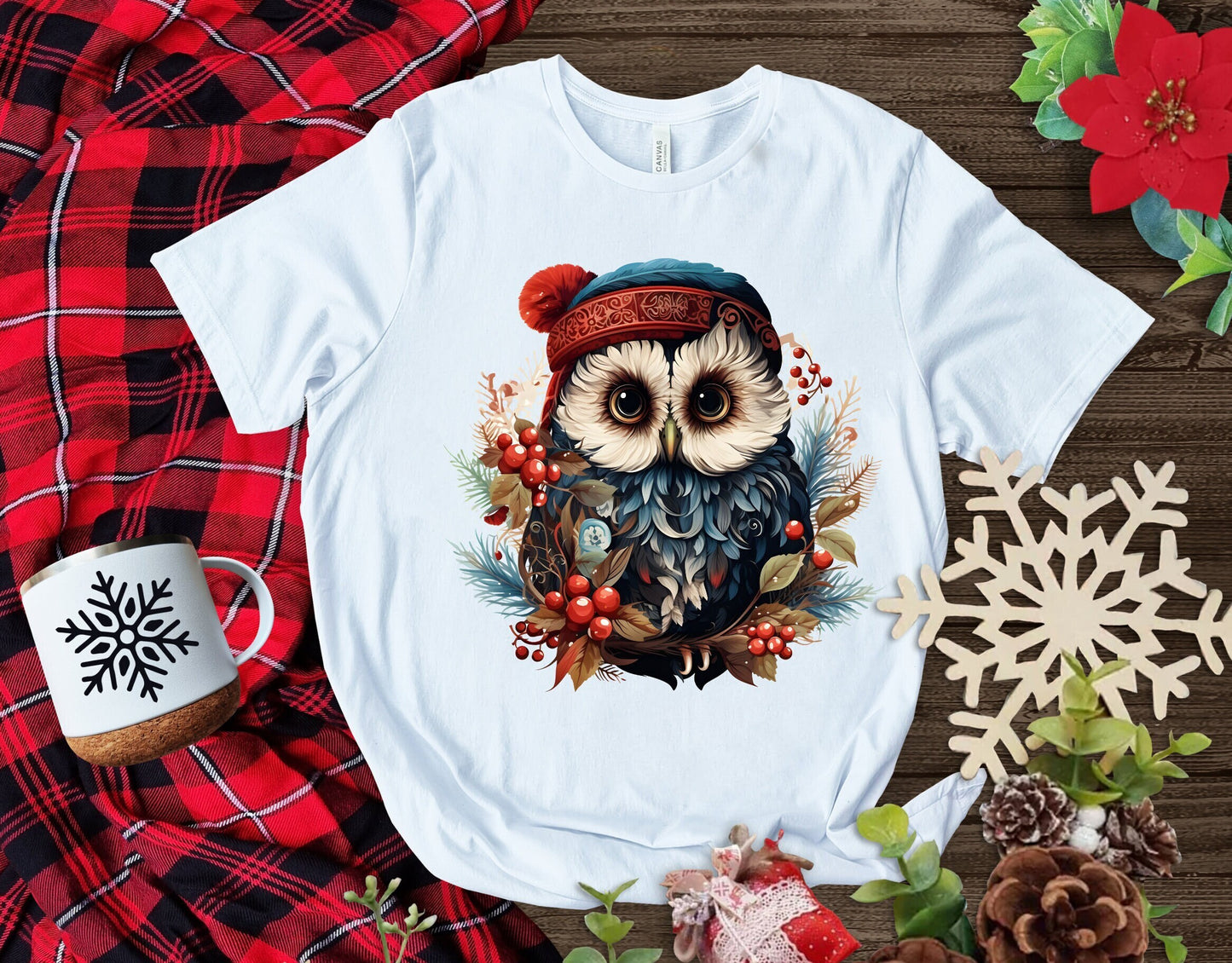 The Christmas bundled Owl Christmas T-Shirt Makes the Perfect Gift for Friends, Family, Coworkers or yourself.  Check Out My Shop for even more Great Designs.
www.scorpiontees.etsy.com