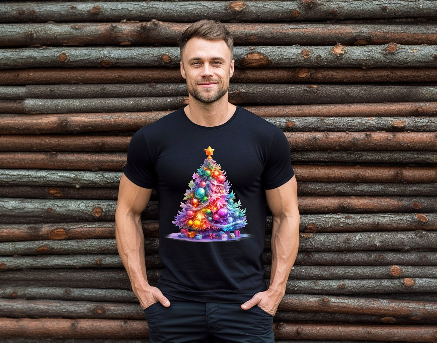 The Decorated Christmas Tree T-Shirt Makes the Perfect Gift for Friends, Family, Coworkers or yourself.  Check Out My Shop for even more Great Designs.
www.scorpiontees.etsy.com