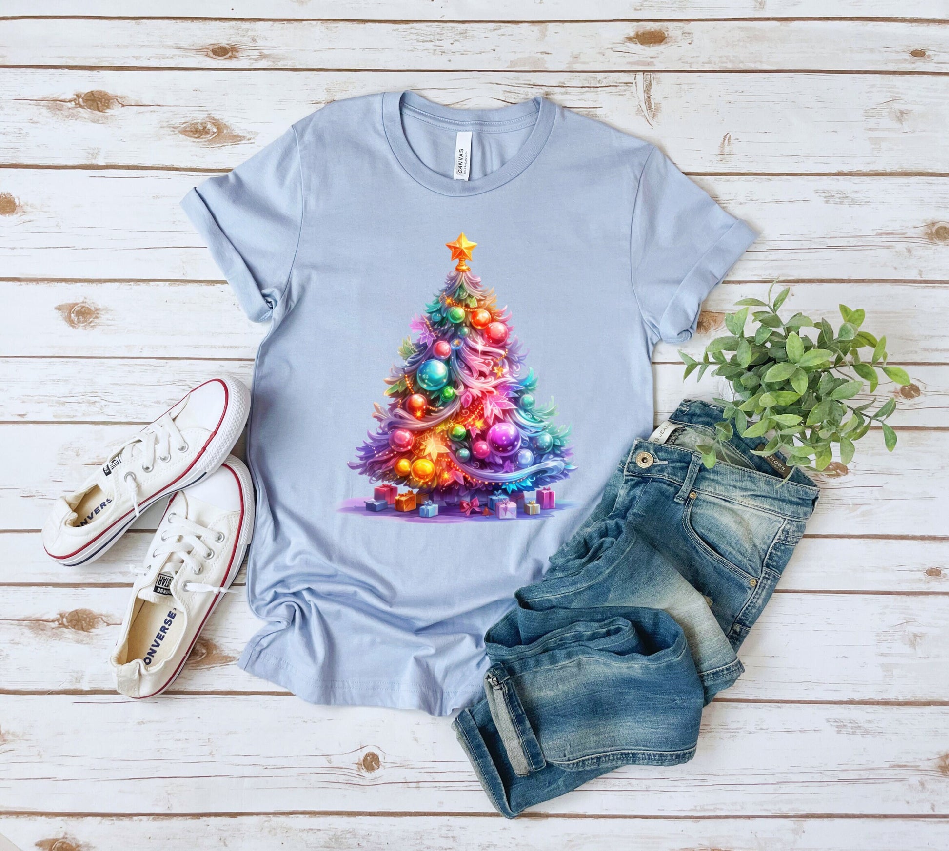 The Decorated Christmas Tree T-Shirt Makes the Perfect Gift for Friends, Family, Coworkers or yourself.  Check Out My Shop for even more Great Designs.
www.scorpiontees.etsy.com