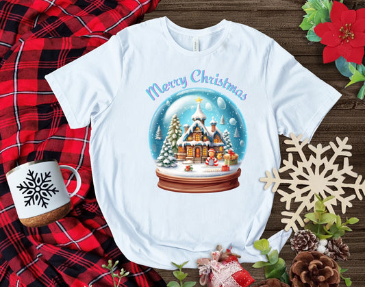 The Christmas Snow Globe Cottage T-Shirt Makes the Perfect Gift for Friends, Family, Coworkers or yourself.  Check Out My Shop for even more Great Designs.
www.scorpiontees.etsy.com